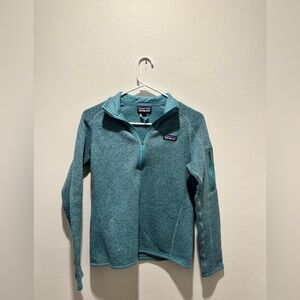 Patagonia‎ Women’s 1/4 Zip Fleece Pullover Blue Small | Great Condition